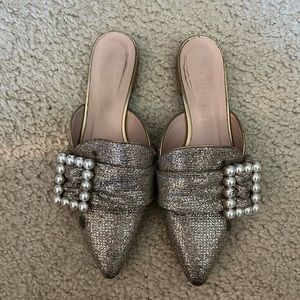 💛 Kate spade gold mule 6